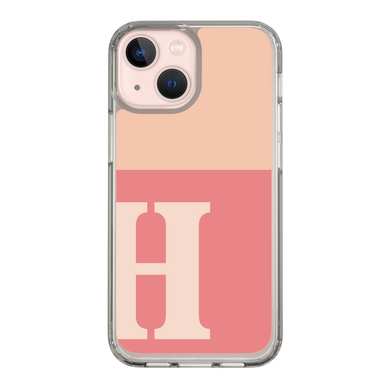 Slim Protection Case［ Original - initial two tone - H pink ］