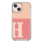 Slim Protection Case［ Original - initial two tone - H pink ］