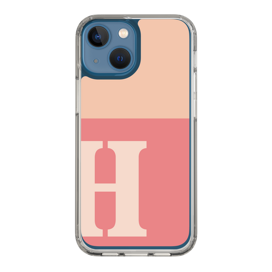 Slim Protection Case［ Original - initial two tone - H pink ］