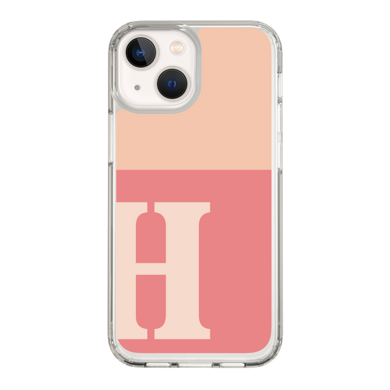 Slim Protection Case［ Original - initial two tone - H pink ］