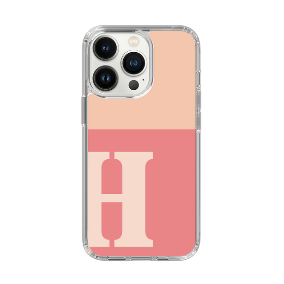 Slim Protection Case［ Original - initial two tone - H pink ］