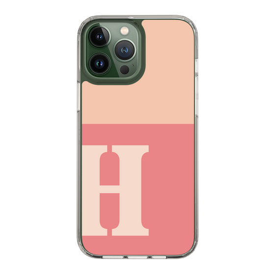 Slim Protection Case［ Original - initial two tone - H pink ］