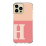 Slim Protection Case［ Original - initial two tone - H pink ］