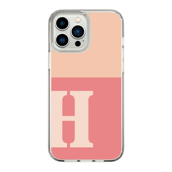 Slim Protection Case［ Original - initial two tone - H pink ］