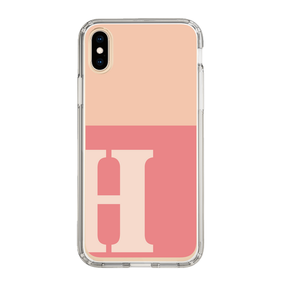 Slim Protection Case［ Original - initial two tone - H pink ］