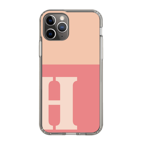 Slim Protection Case［ Original - initial two tone - H pink ］