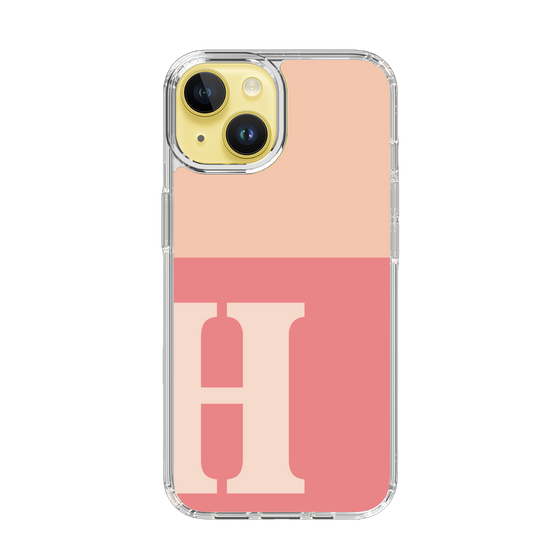 Slim Protection Case［ Original - initial two tone - H pink ］