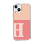 Slim Protection Case［ Original - initial two tone - H pink ］
