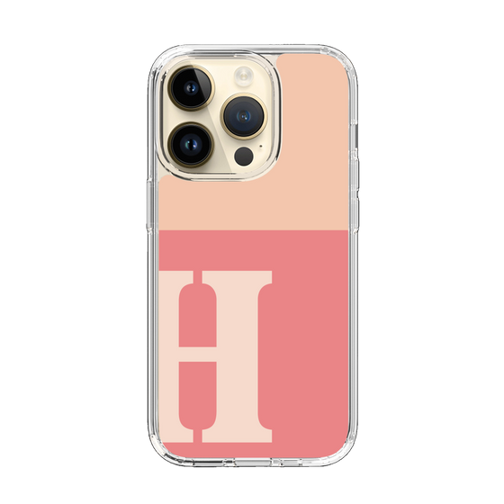 Slim Protection Case［ Original - initial two tone - H pink ］