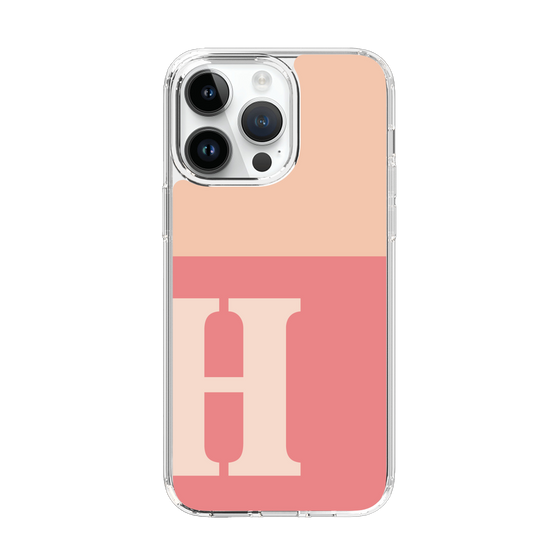 Slim Protection Case［ Original - initial two tone - H pink ］