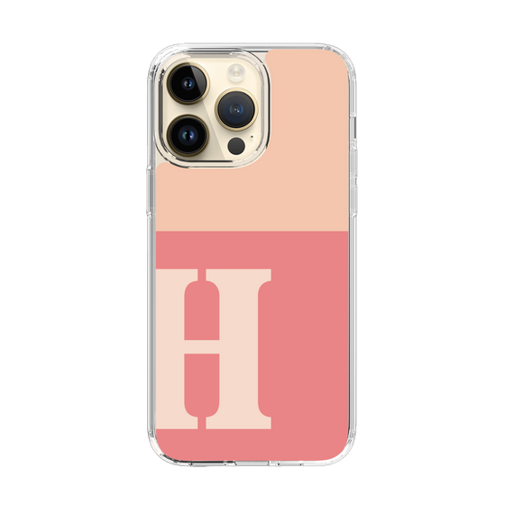 Slim Protection Case［ Original - initial two tone - H pink ］