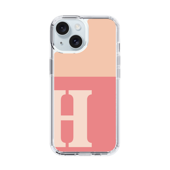 Slim Protection Case［ Original - initial two tone - H pink ］
