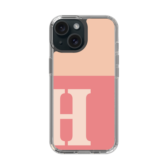 Slim Protection Case［ Original - initial two tone - H pink ］
