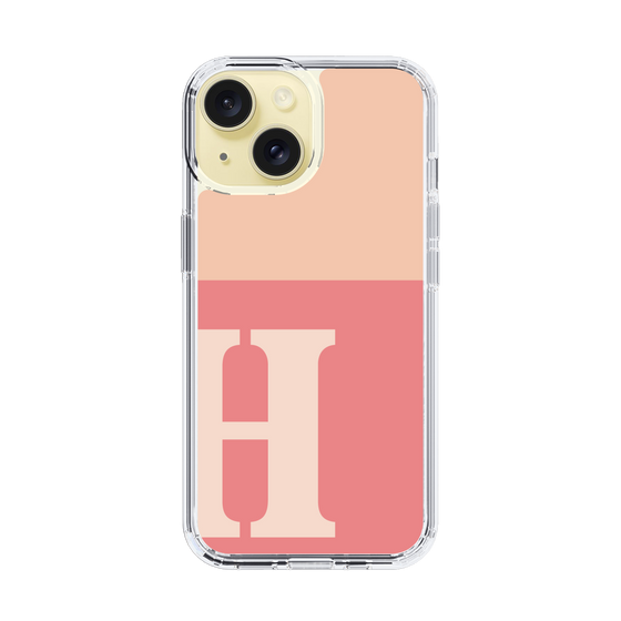 Slim Protection Case［ Original - initial two tone - H pink ］
