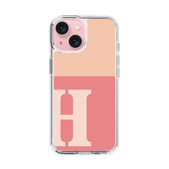 Slim Protection Case［ Original - initial two tone - H pink ］