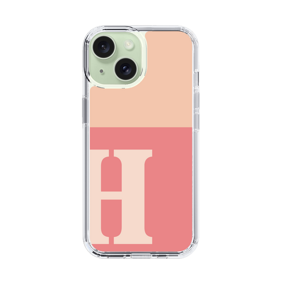 Slim Protection Case［ Original - initial two tone - H pink ］