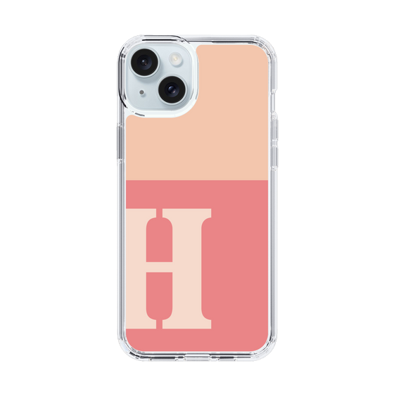 Slim Protection Case［ Original - initial two tone - H pink ］