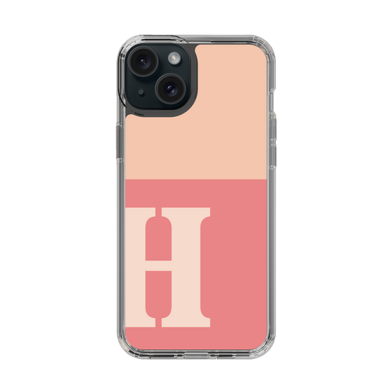 Slim Protection Case［ Original - initial two tone - H pink ］