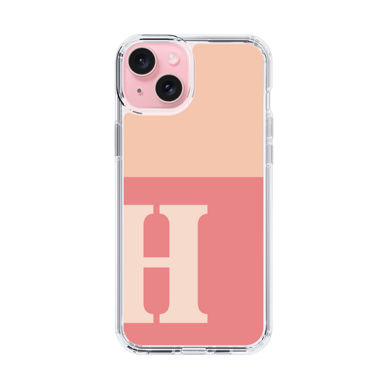 Slim Protection Case［ Original - initial two tone - H pink ］