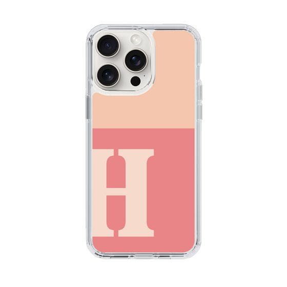 Slim Protection Case［ Original - initial two tone - H pink ］