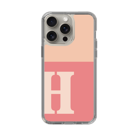 Slim Protection Case［ Original - initial two tone - H pink ］