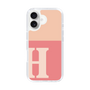 Slim Protection Case［ オリジナル - initial two tone - H pink ］