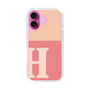 Slim Protection Case［ オリジナル - initial two tone - H pink ］