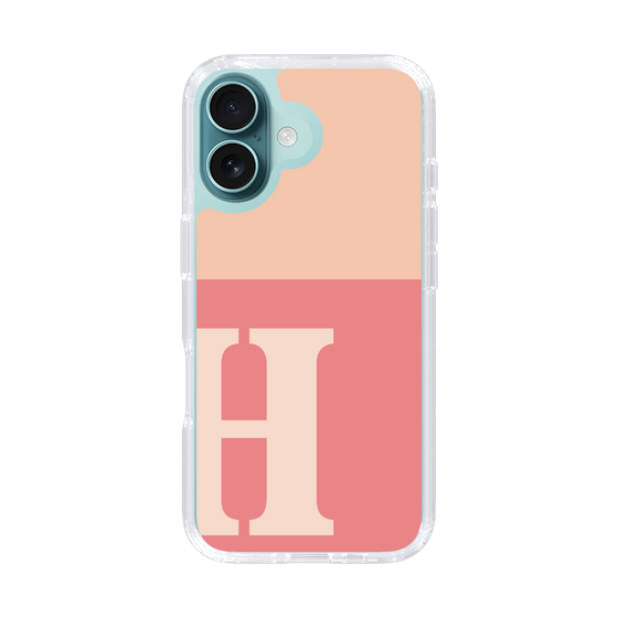 Slim Protection Case［ オリジナル - initial two tone - H pink ］