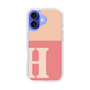 Slim Protection Case［ オリジナル - initial two tone - H pink ］