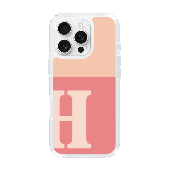 Slim Protection Case［ オリジナル - initial two tone - H pink ］