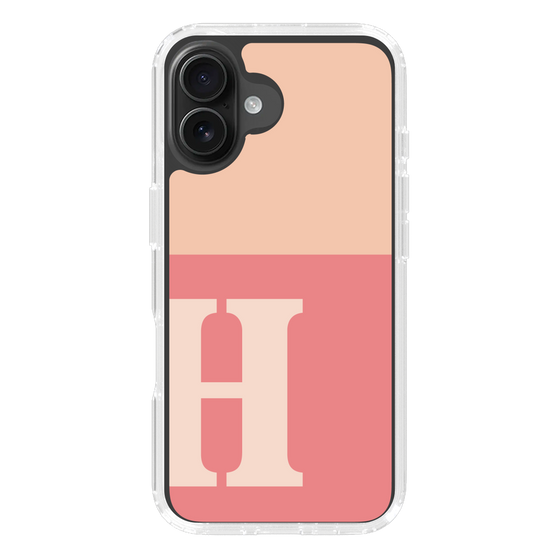 Slim Protection Case［ オリジナル - initial two tone - H pink ］