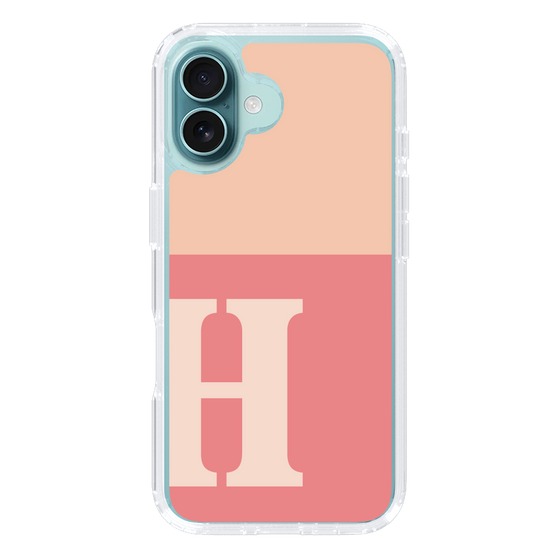 Slim Protection Case［ オリジナル - initial two tone - H pink ］