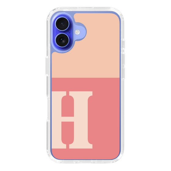 Slim Protection Case［ オリジナル - initial two tone - H pink ］