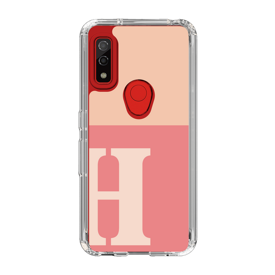 Slim Protection Case［ Original - initial two tone - H pink ］