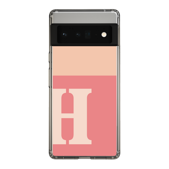 Slim Protection Case［ Original - initial two tone - H pink ］