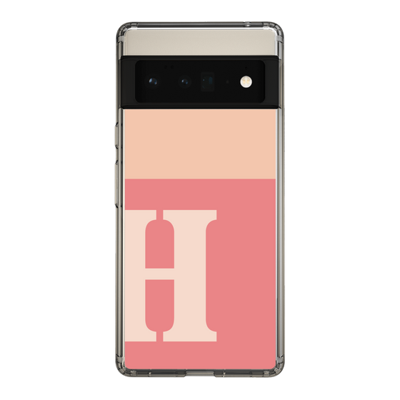Slim Protection Case［ Original - initial two tone - H pink ］