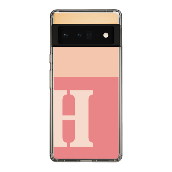 Slim Protection Case［ Original - initial two tone - H pink ］