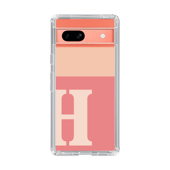 Slim Protection Case［ Original - initial two tone - H pink ］