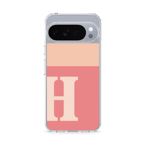 Slim Protection Case［ Original - initial two tone - H pink ］