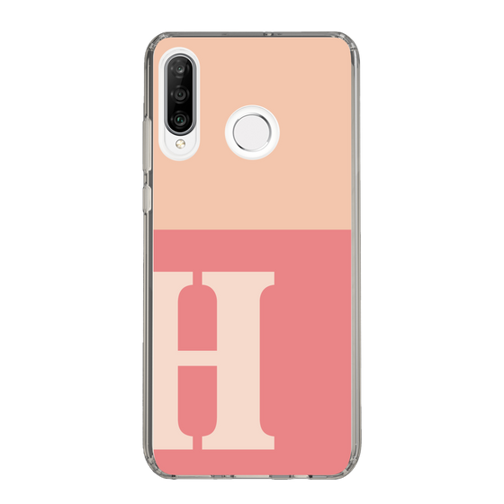 Slim Protection Case［ Original - initial two tone - H pink ］