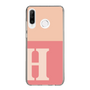 Slim Protection Case［ Original - initial two tone - H pink ］