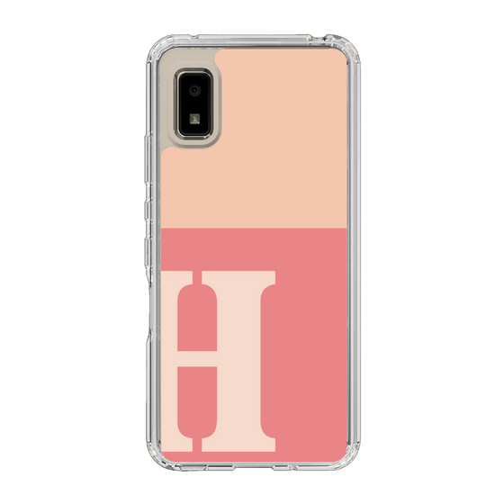 Slim Protection Case［ Original - initial two tone - H pink ］