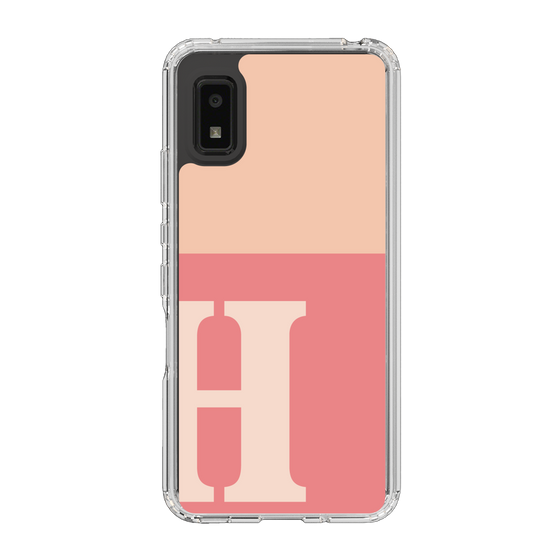 Slim Protection Case［ Original - initial two tone - H pink ］