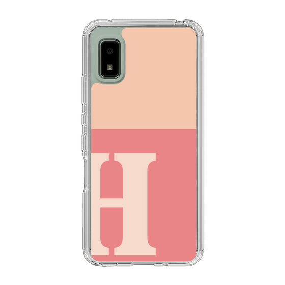 Slim Protection Case［ Original - initial two tone - H pink ］