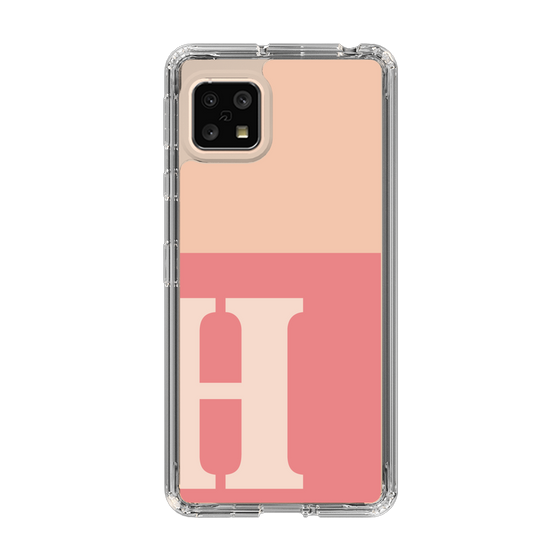 Slim Protection Case［ Original - initial two tone - H pink ］