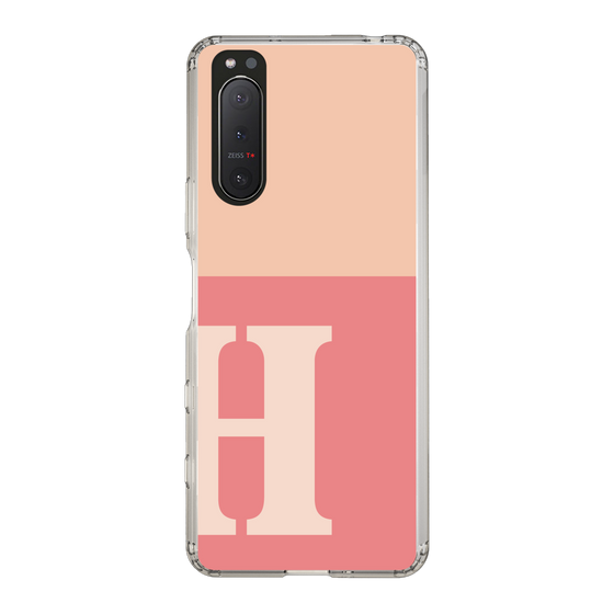 Slim Protection Case［ Original - initial two tone - H pink ］