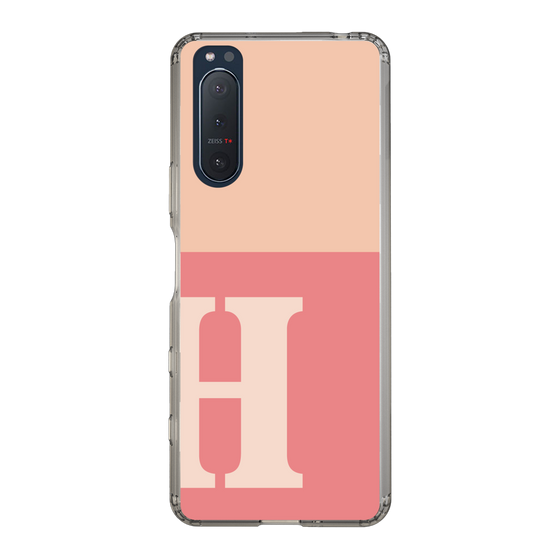 Slim Protection Case［ Original - initial two tone - H pink ］