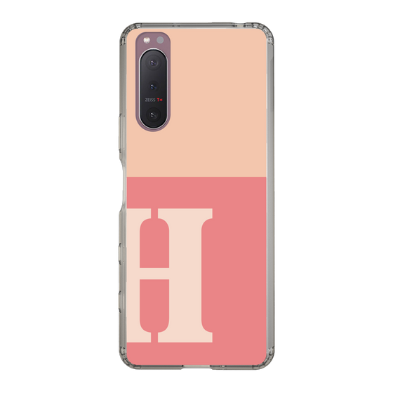 Slim Protection Case［ Original - initial two tone - H pink ］