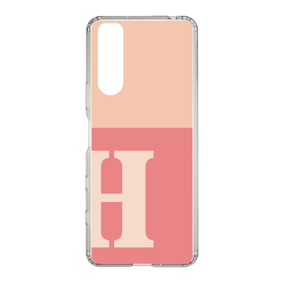 Slim Protection Case［ Original - initial two tone - H pink ］