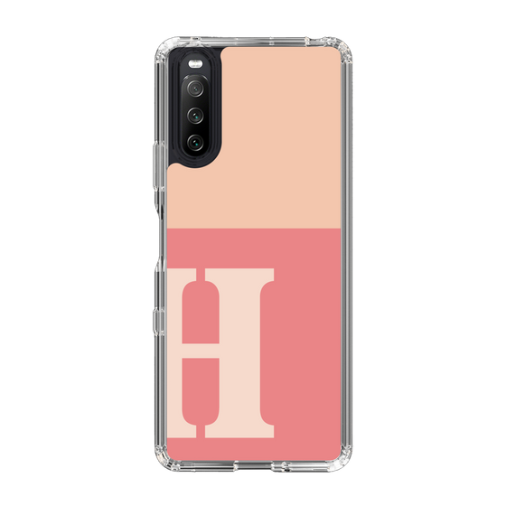Slim Protection Case［ Original - initial two tone - H pink ］